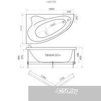 Triton Николь 160x100 L Люкс Flat (с гидромассажем)