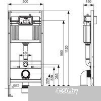 Grado GD-W201T + TECE 9400414 (с кнопкой смыва)