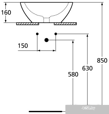 Умывальник Ideal Standard Strada K078301 42.5x42.5