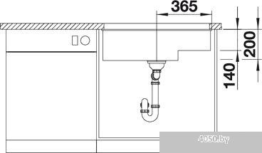 Кухонная мойка Blanco Subline 700-U Level (антрацит) [518390]