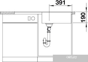 Кухонная мойка Blanco Metra XL 6 S-F (темная скала) [518883]