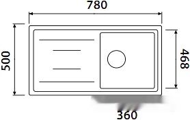 Кухонная мойка Kaiser KGM-7850 (песочный)