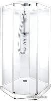 IDO Comfort 10-5 100x100 (белый, прозрачное стекло)