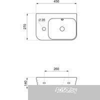 Lavinia Boho Bathroom Sink Slim 33311059