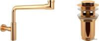 Wellsee Drainage System 182126001 (сифон, донный клапан, золото)