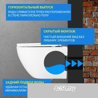 Saniteco KW-9003W Rimles + Berges АТОМ 410 040333 (с кнопкой)