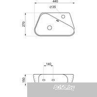 Lavinia Boho Bathroom Sink Slim 33311069