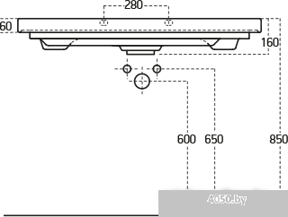 Умывальник Sanovit Luxury 105x46 [11105]