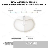 Wellsee Coquillage 232802000 (отдельностоящий, с отверстием под смеситель, цвет матовый белый)
