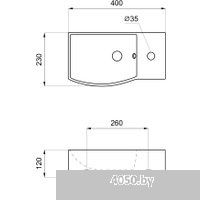 Lavinia Boho Bathroom Sink Slim 33311030