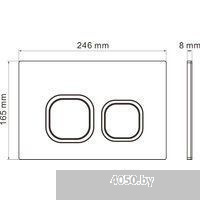 Roxen Antares в комплекте с инсталляцией Attach 5 в 1 966977 (кнопка: серый бетон)