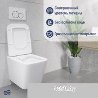 Lauter Square с жестким сиденьем Soft Close 214903 + Breez 21GN7072BM (скрытое крепление)