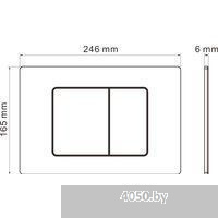 Roxen Antares Tornado Long в комплекте с инсталляцией StounFix Dual Fresh 6 в 1 868452 (кнопка: черн