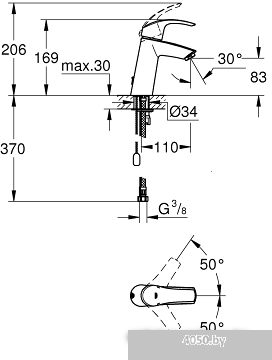 Смеситель Grohe Eurosmart [23323001]