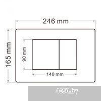 Abber Bequem AC1100-AC0105-AC0120 (с кнопкой смыва)