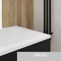 Lauter Oasis 170 21203070 (с каркасом, лицевым экраном черного цвета и сифоном 21Y31001 матовый черн