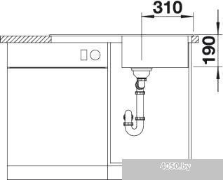 Кухонная мойка Blanco Sona 5 S (мускат) [521923]