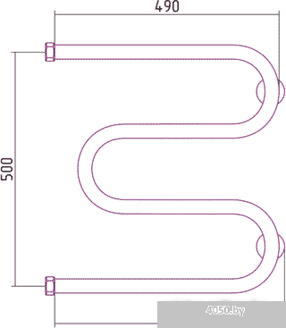 Полотенцесушитель Сунержа М-образный 500х500