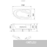 Triton София 170x95 L Комфорт Flat (с гидромассажем)