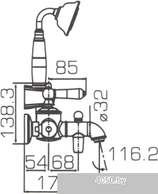 Смеситель Bravat Art F675109C-B