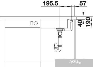 Кухонная мойка Blanco Axia III XL 6 S-F (жасмин) [522199]