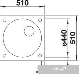 Кухонная мойка Blanco Artago 6-IF/A SteelFrame (черный)