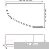 Lauter Valencia 150x100 2102150R (с ножками и лицевым экраном)