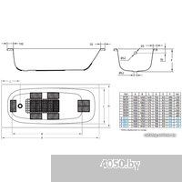 BLB Universal 170x75 (с ножками и шумоизоляцией)