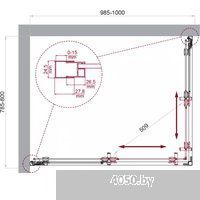 BelBagno LUCE-AH-2-100/80-C-Cr
