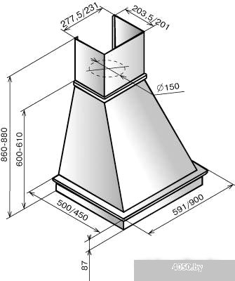 Elikor Вилла 60П-650-П3Л (бежевый/дуб неокрашенный)