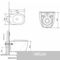 Roxen Martin в комплекте с инсталляцией StounFix Dual Fresh 6 в 1 868589 (кнопка: сатин)