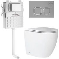 Roxen Antares в комплекте с инсталляцией Attach 5 в 1 966947 (кнопка: хром матовый)