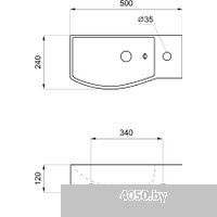 Lavinia Boho Bathroom Sink Slim 33311038