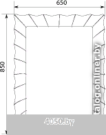 MarkaOne Зеркало Lumier 65x85 У72503 (капучино)