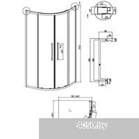 Grossman Cosmo 80x80x195 301.K33.02.8080.10.00