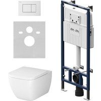 AM.PM Master Fit IS100201.901701 (белый глянцевый, с кнопкой смыва)