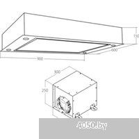 Akpo Manado 90 WK-9 (черное стекло/нержавеющая сталь)