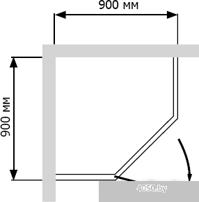 Душевой уголок RGW PA-81 90x90 (матовое стекло)