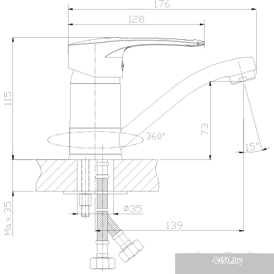 Смеситель Rossinka Silvermix T40-22