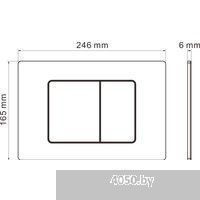 Roxen Simple Compact в комплекте с инсталляцией StounFix Dual Fresh 6 в 1 868529 (кнопка: белый глян