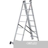 Новая высота NV 123 алюминиевая трёхсекционная 3x7 ступеней
