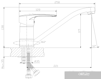 Смеситель Rossinka Silvermix T40-21