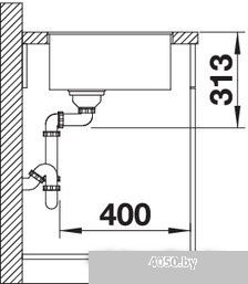 Кухонная мойка Blanco Subline 400-F 525988 (черный)