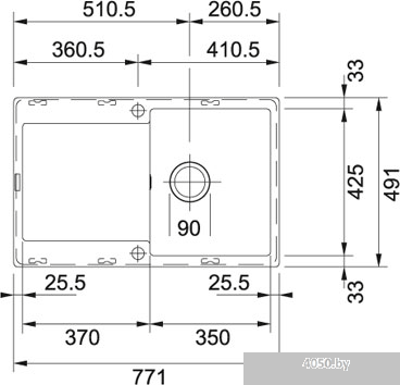 Кухонная мойка Franke MRG 211-77 (135.0302.796)