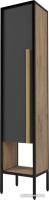 Дабер Шкаф-пенал 021 СТ21.0.2.4 (дуб канзас коричневый/серый/черный)