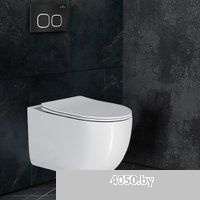 Roxen Vortex Tornado в комплекте с инсталляцией StounFix Dual Fresh 6 в 1 964427 (кнопка: черный мат