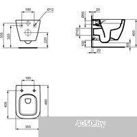 Ideal Standard I.Life S 48 см с сиденьем T459201+T532801