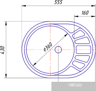 Кухонная мойка AlfaGrant Sontra AG-003 (кения)