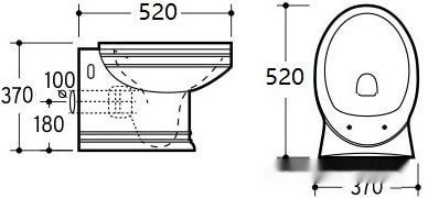 Унитаз CeramaLux 4288