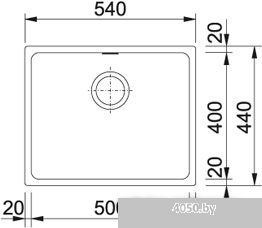 Кухонная мойка Franke KBG 110-50 (шоколад)